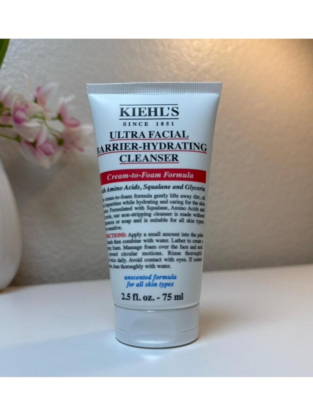 KIEHL'S ULTRA FACIAL BARRIER-HYDRATING CLEANSER Cream-to-Foam Formula 2.5fl.oz.